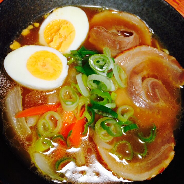 ただの醤油ラーメンスープですけどね☆